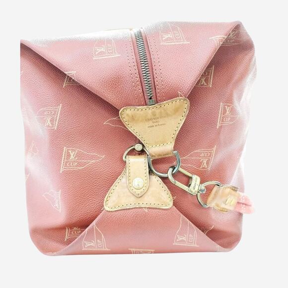 Louis Vuitton America's Cup Duffle bag LV Cup Red and Vachetta PVC - Picture 3 of 9